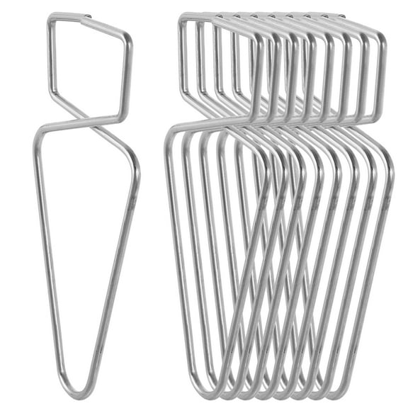 Monyance Ceiling Squeeze Hook 100pcs Ceiling Hook Clips T-Bar Steel Hanger for Home Office(2.48X1.14X0.04Inches)