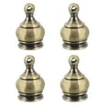 thumbnail image 1 of Monyance Chic Light Knob 4Pcs Small Metal Finial Caps for Lamp Decoration (Bronze)(0.87X0.39X0.39Inches), 1 of 10
