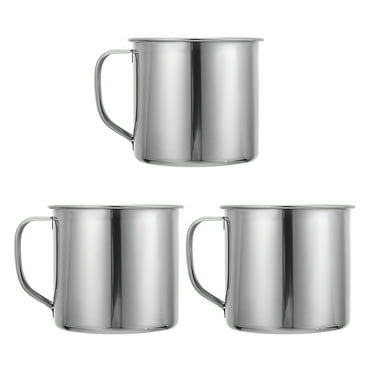 Monyance Children Drinking Tumbler 3Pcs Kids Stainless Steel Mug with Handle - Unbreakable Tea/Coffee/Camping Cups(3.7X2.99X2.64Inches)