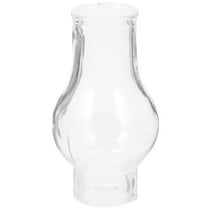 Monyance Chimney for Kerosene Lamp Transparent Glass Chimney Kerosene Lamp Shade for Oil and Kerosene Style Lamps(3.54X1.97X1.18Inches)