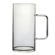 Monyance Clear Glass Mug 700ml Coffee Tea Cup Mug Glass Mug Home Office Drinking Water Cup with Handle(6.3X3.15X4.72Inches)