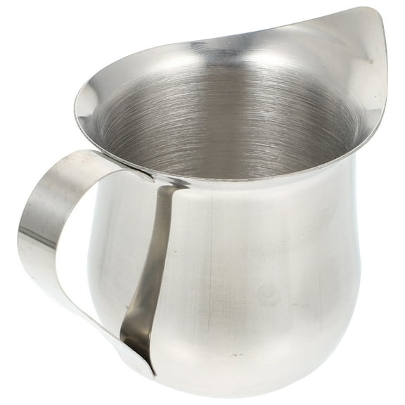 Monyance Coffee Cups 6 Stainless Steel Creamer Pitchers for Kitchen and Restaurant(2.95X2.17X1.65Inches)