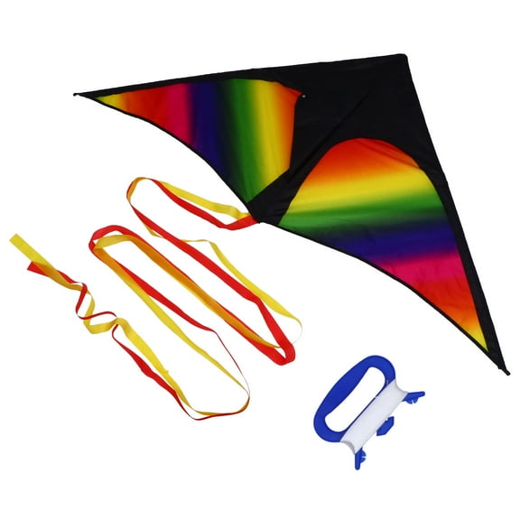 Monyance Colorful Kite Toy Large Rainbow Kite for Kids | Easy to Fly | Family Outdoor Games(59.06X29.53X0.04Inches)
