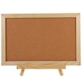 thumbnail image 1 of Monyance Cork Display Board Cork Bulletin Board Wood Display Easel for Home Office Photo Display Stand(11.81X7.87X0.47Inches), 1 of 11