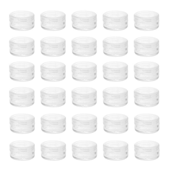 Monyance Cosmetic Boxes Jar Cream Cosmetic Pot Containers Clear Face Container Sample Boxes Jars Empty Plastic Makeup Mini Lotion Balm Lip Small(1.18X1.18X0.71Inches)