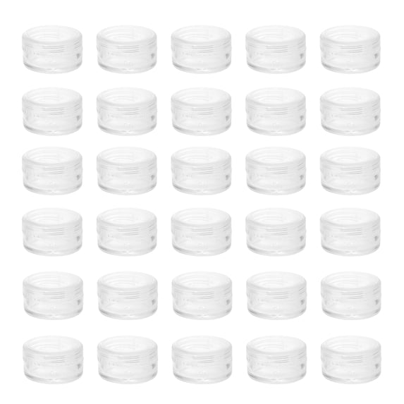 Monyance Cosmetic Boxes Jar Cream Cosmetic Pot Containers Clear Face Container Sample Boxes Jars Empty Plastic Makeup Mini Lotion Balm Lip Small(1.18X1.18X0.71Inches)