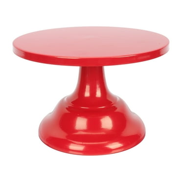 Monyance Dessert Display Stand Red Cake Stand Cupcake Holder Dessert Plate for Wedding Party Shower(7.87X7.87X5.12Inches)