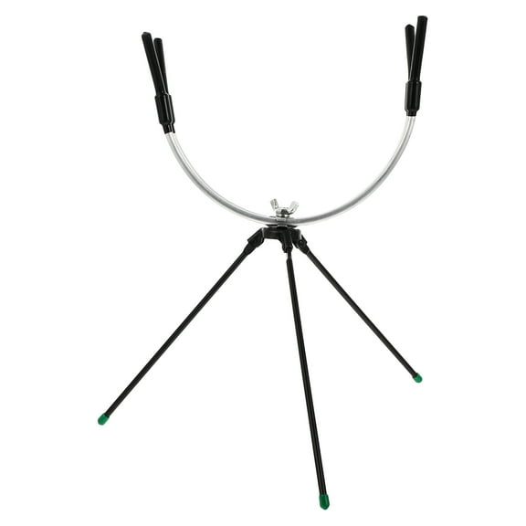 Monyance Detachable Fishing Pole Rack 1Pc Metal Fishing Rod Storage Holder Ice Fishing Pole Bracket Detachable Rack(12.2X12.2X10.63Inches)