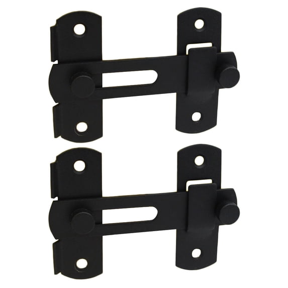 Stainless Steel Door Lock for Home Use Black Heavy Duty Security Lock 2pcs