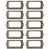 Monyance Drawer Tag Label Holder Metal Label Holder for Office Cabinet Drawers (12 pack)(2.76X1.3X0.08Inches)