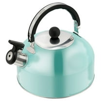 Monyance Durable Teapot Sky Blue 1.8L Stainless Steel Whistling Tea Kettle for Home Kitchen(7.48X7.28X7.28Inches)