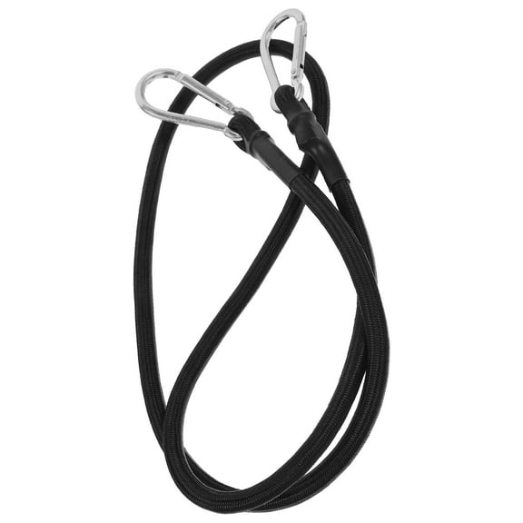 Monyance Elastic Rop 1m Heavy Duty Tow Strap with Carabiner Hook for Bikes, Camping, and Climbing(39.37X0.2X0.2Inches)