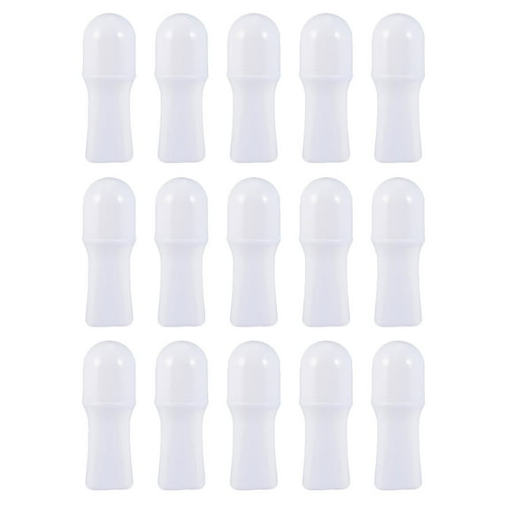 Monyance Empty Bottles 30ml Refillable Roll On Bottles for DIY Deodorant & Cosmetics (15pcs)(3.94X0.98X1.18Inches)