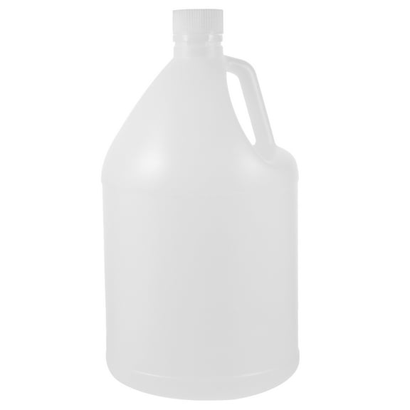 Monyance Empty Plastic Bottle Empty Gallon Jug 4L Bottle HDPE Container White(12.4X6.38X6.38Inches)