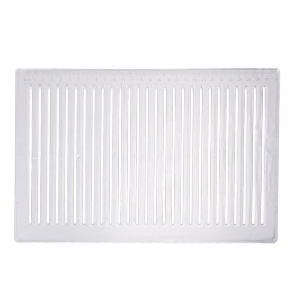 Monyance Exam Drawing Rulers Straight Stencil Template Ruler for Lettering, Addressing, A4 0.9cm Spacing(11.61X8.07X0.04Inches)