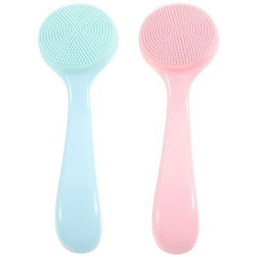 Monyance Face Scrub Brush 2 Silicone Facial Cleansing Brushes for Exfoliating(5.12X1.57X0.67Inches)