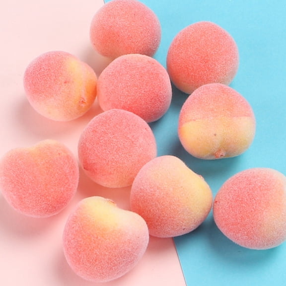 Monyance Fake Peaches 30pcs Artificial Peach Fruit Lifelike Model for Home Kitchen Party Decor(0.79X0.79X0.79Inches)