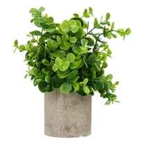 Monyance False Green Plant Artificial Potted Plants for Indoor Decoration - Big Eucalyptus(8.66X3.15X3.15Inches)