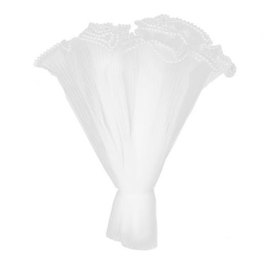 Monyance Florist Bouquet Packaging Supply Flower Wrapping Paper for Bouquets - White(162.01X11.81X0.04Inches)