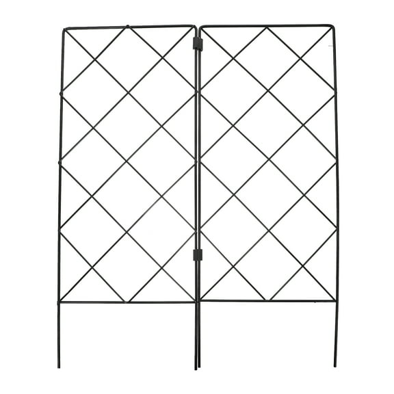 Monyance Flower Stand 2pcs Metal Garden Trellis - Support Climbing Vine & Flower Plants(21.06X15.94X0.12Inches)