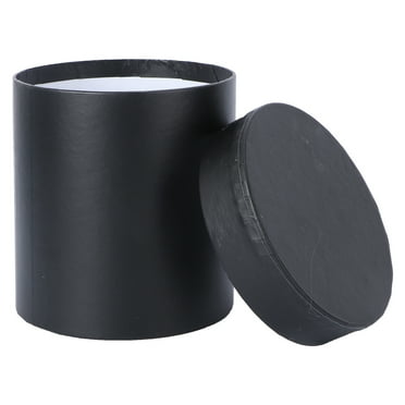 Monyance Flower Wrapping Box Flower Hat Box Round Bucket Gift Box for Events(4.92X4.92X5.12Inches)