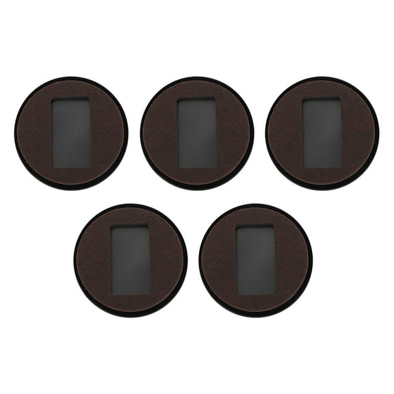 Monyance Furniture Wheel Stoppers Furniture Pads Caster Cups Felt Wheel Chair Stoppers Reduce Bed Noise Sliders Leg Rolling Pad Office Stopper Rubber(3.43X3.43X0.39Inches)