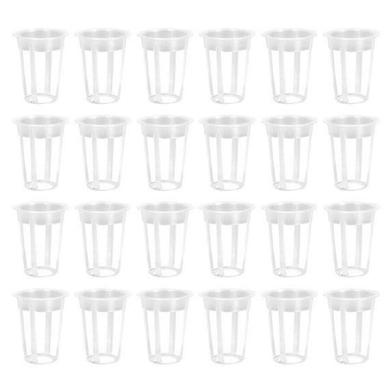 Monyance Garden Supplies 100pcs Mesh Hydroponic Cups for Plants Aquaponics Greenhouse(1.77X1.42X1.42Inches)
