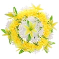 thumbnail image 1 of Monyance Gravesite Flower Wreath Sacrifice Wreath Artificial Flower Wreath Graveyard Wreath Artificial Mourning Garland(12.99X12.99X3.15Inches), 1 of 10