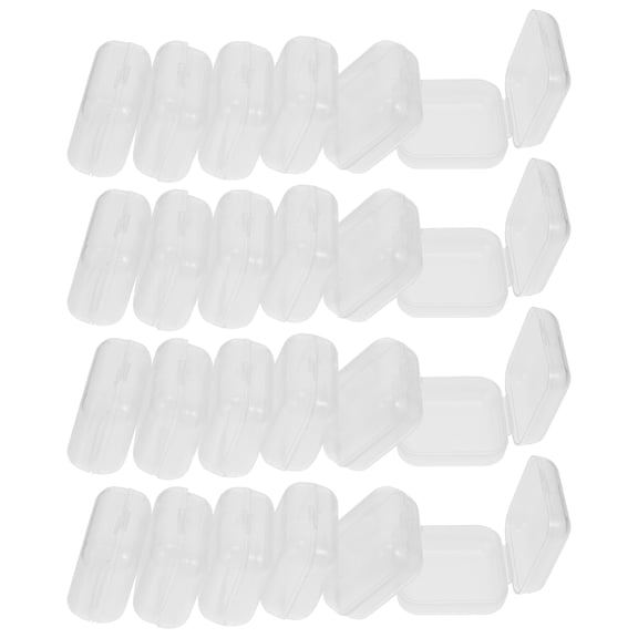 TAILTOSS 100Pcs Clear Plastic Storage Containers Multi-Function Small Boxes for Jewelry and Accessories