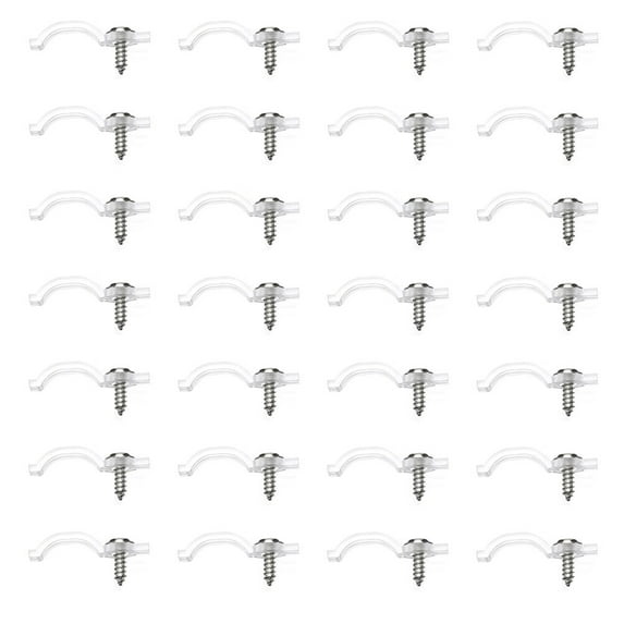 Monyance LED Light Strip Clip 100pcs Outdoor Light Clip LED Light Strip Mounting Clip LED Light Strip Clip(0.91X0.24X0.16Inches)
