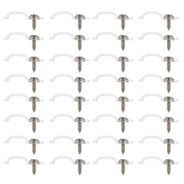 Monyance LED Lights Clips Strip Led Light Clips Mounting Brackets Fixing Bracket Rope Clampstrips Hooks Tape Clip Fastener Lamp Clear Holder(0.87X0.24X0.24Inches)