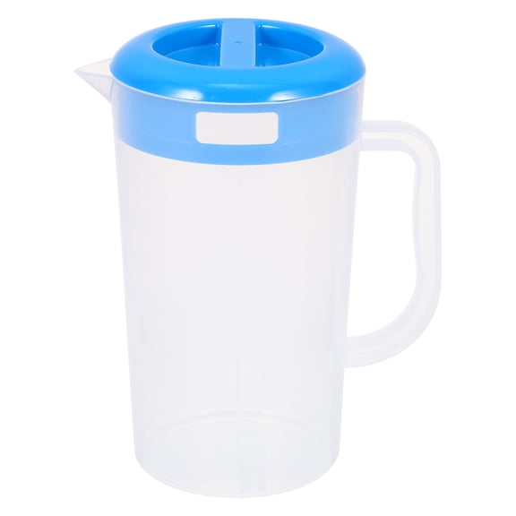 TAILTOSS Blue Heat and Cold Resistant Drink Pitcher with Lid for Home Beverage Storage