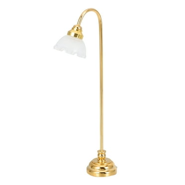 Monyance Mini House Decor Light Miniature Floor Lamp Small Floor Lamp Model Mini House Ornament No Wire(4.13X1.38X0.79Inches)