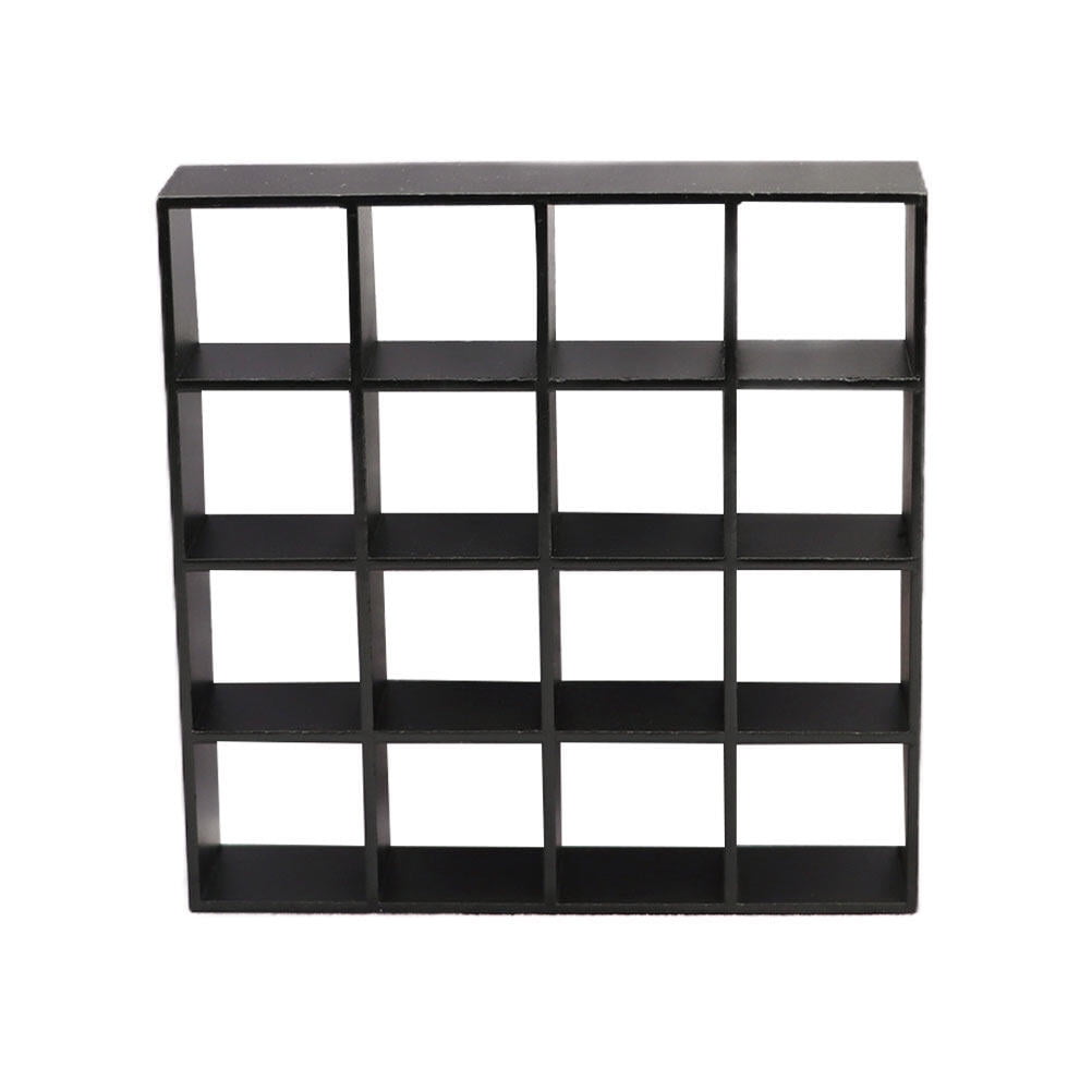 Monyance Miniature Model 12 Mini Wooden Storage Rack 16 Grid Wall ...