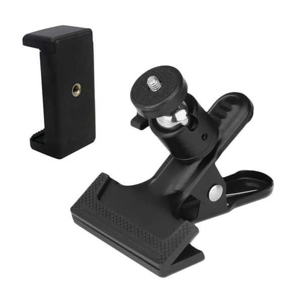 Monyance Mobile Phone Holder Adjustable 360 Degree Rotation Tablet Clamp Holder Stand for Desk Cabinet Bed(4.33X3.15X3.15Inches)