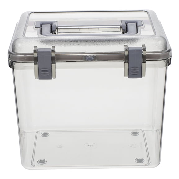 Monyance Moisture-proof Case Outdoor Use Storage Box Portable Sundry Organizer Camera Lens Holding Case(7.87X6.1X7.28Inches)