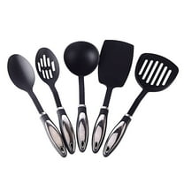 Monyance Non Stick Cooking Tools Black Nylon Kitchen Utensils Set, Heat-Resistant Cookware(13.19X3.54X0.79Inches)
