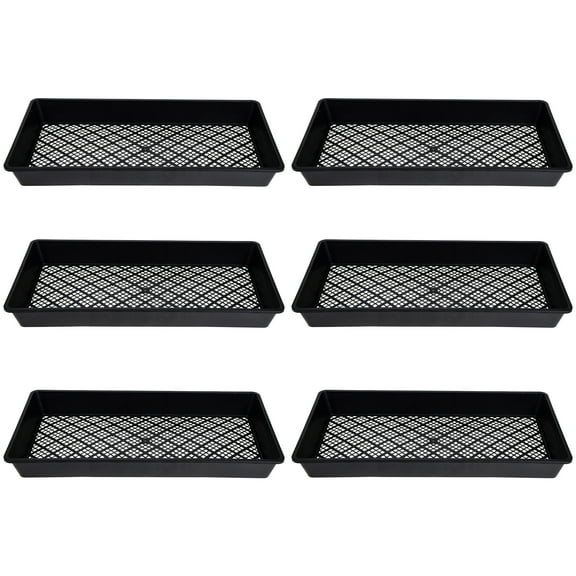 Monyance Planting Containers Microgreens Growing Trays Starter Grow Plate Nursery Greenhouse Pot(21.26X10.63X2.36Inches)