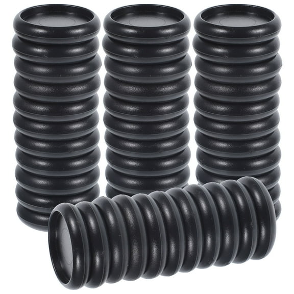 Monyance Plastic Binder Rings 44pc 24mm Black Binding Rings for DIY Notebooks & Planners(2.87X0.87X0.87Inches)