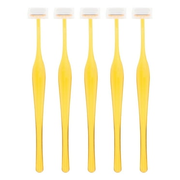 Monyance Plastic Eyebrow Razors 5pcs Men's Dermaplane Razors, Multipurpose Exfoliating Tool(5.12X0.51X0.39Inches)