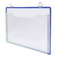 thumbnail image 1 of Monyance Plastic File Bag Transparent Wall Mounted File Folder: Blue A4 Receipt Organizer(12.6X9.45X0.79Inches), 1 of 11