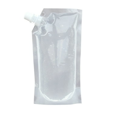 10 Pieces Reusable Plastic Flasks for Drinks Liquor Cocktails Concealable Drinking Pouch Set