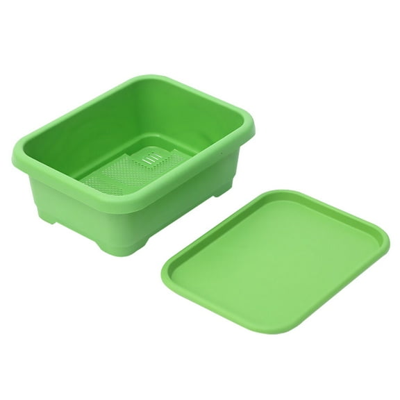 Monyance Plastic Plant Pot Vegetable Growing Box Flower Window Box Container Garden(15.35X11.42X5.91Inches)