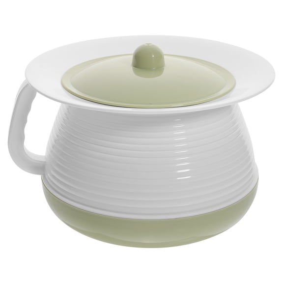 Monyance Portable Potty Portable Unisex Chamber Pot with Lid for Home Training & Camping(8.27X7.28X5.2Inches)
