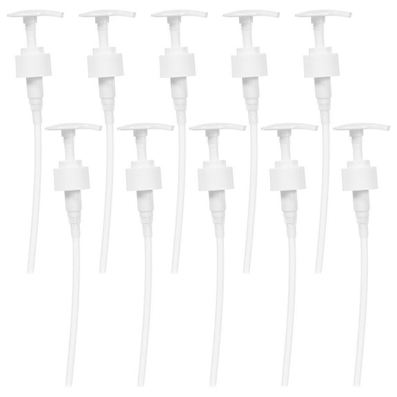 Monyance Pressure Emulsion Pump 10pcs Lotion Pump Replacement Parts for Gel, Shampoo, Conditioner Bottles(8.46X1.1X1.1Inches)