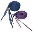 thumbnail image 1 of Monyance Printed Shoelaces Glitter Shoelaces - 2 Pairs, Purple Blue, 160cm.(62.99X0.39X0.08Inches), 1 of 1