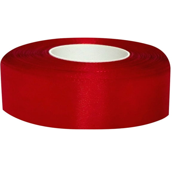 TAILTOSS Red Polyester Ribbon Solid Dacron 1Set 50m 1.57in For Crafts And Wrapping