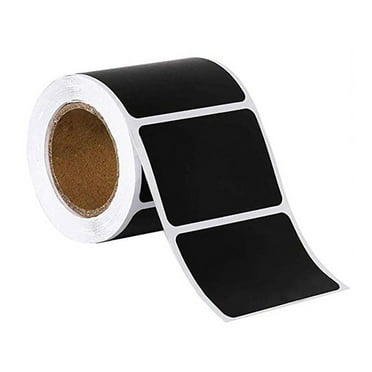 Monyance Self-adhesive Label Sticker Labels Chalk Chalkboard Stickers Sticker Tags Black Jars Name Storage Bins Erasable Blackboard Containers Mailing(2.17X1.38X0Inches)