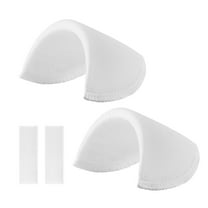 Monyance Shirt Shoulder Pad 2 Pairs Sewing Shoulder Pads for Clothes - Sponge Enhancer Set(5.51X3.35X0.47Inches)