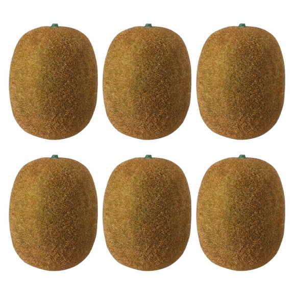Monyance Simulated Fruit Models Simulation Kiwi Fruit 6pcs Artificial Lifelike Display Props Decoration(2.83X2.24X2.24Inches)